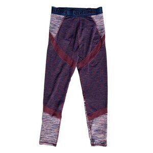 Abercrombie & Fitch MEDIUM Leggings w Spellout Waistband, Mesh, and Back Pocket